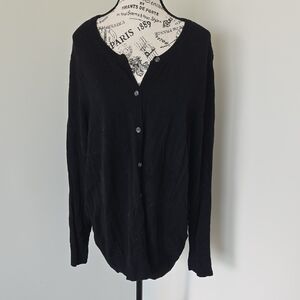 Croft & Barrow Black Button-Down Women's Shirt
